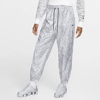 Pantaloni Nike Sportswear Woven Dama Albi Negrii | FNCZ-12564